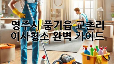 영주시 풍기읍 교촌리 이사청소 완벽 가이드