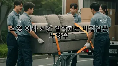 소형 이사, 시간 절약하는 마법같은 노하우!